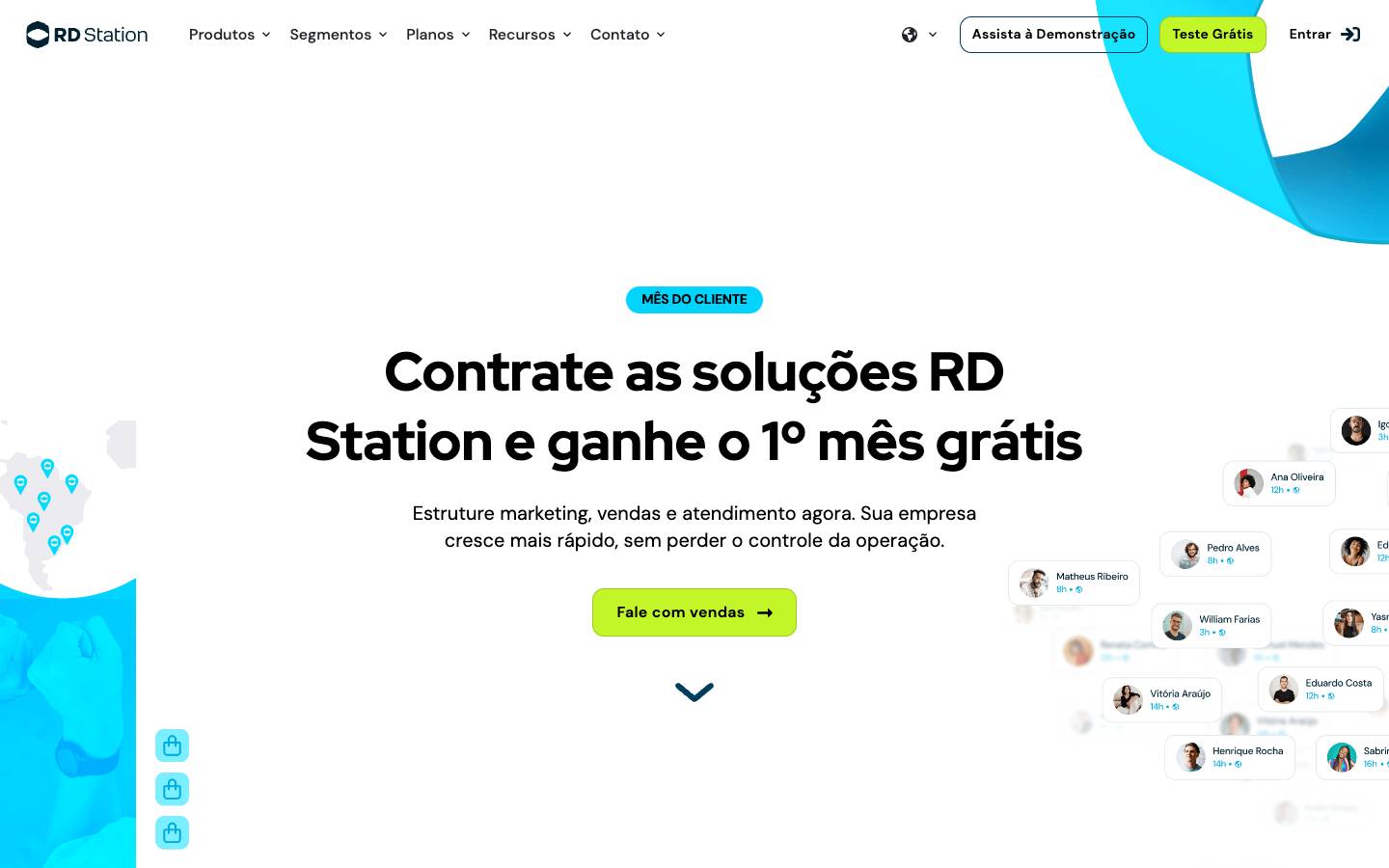 RD Station's homepage, as read on Oct 2, 2026