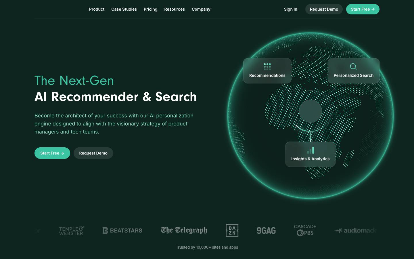 Recombee's homepage, as read on Oct 2, 2026