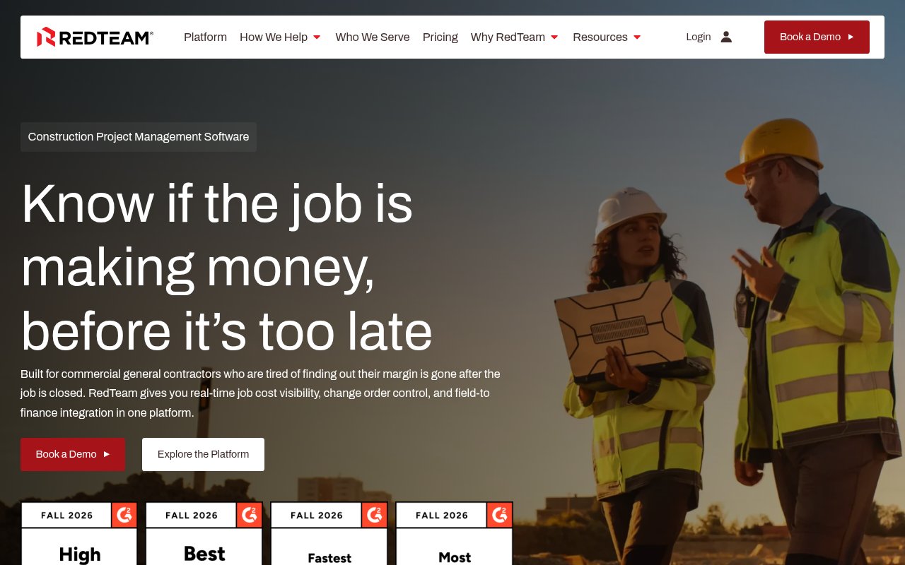 RedTeam's homepage, as read on Oct 3, 2026