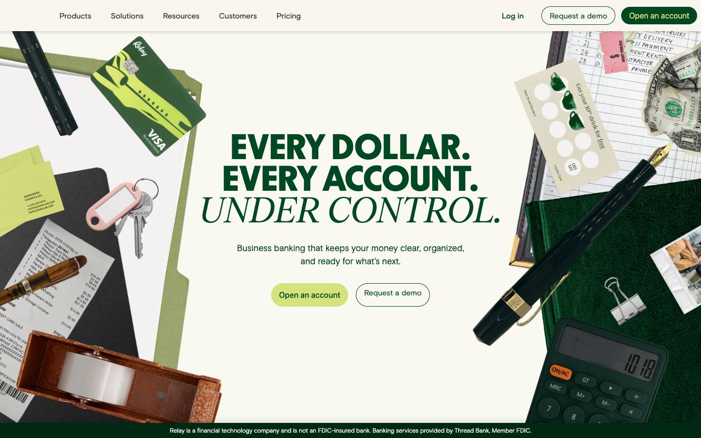 Relay's homepage, as read on Oct 6, 2026