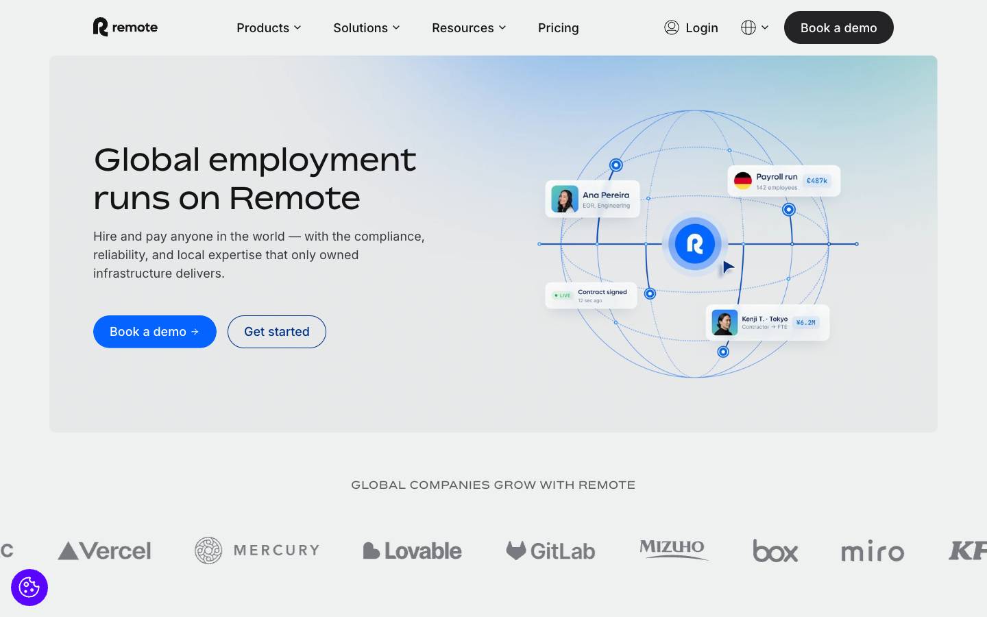 Remote's homepage, as read on Oct 2, 2026