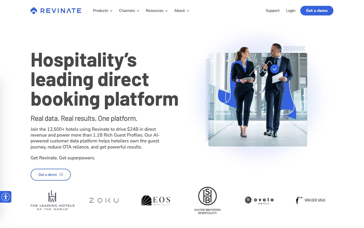 Revinate's homepage, as read on Oct 2, 2026