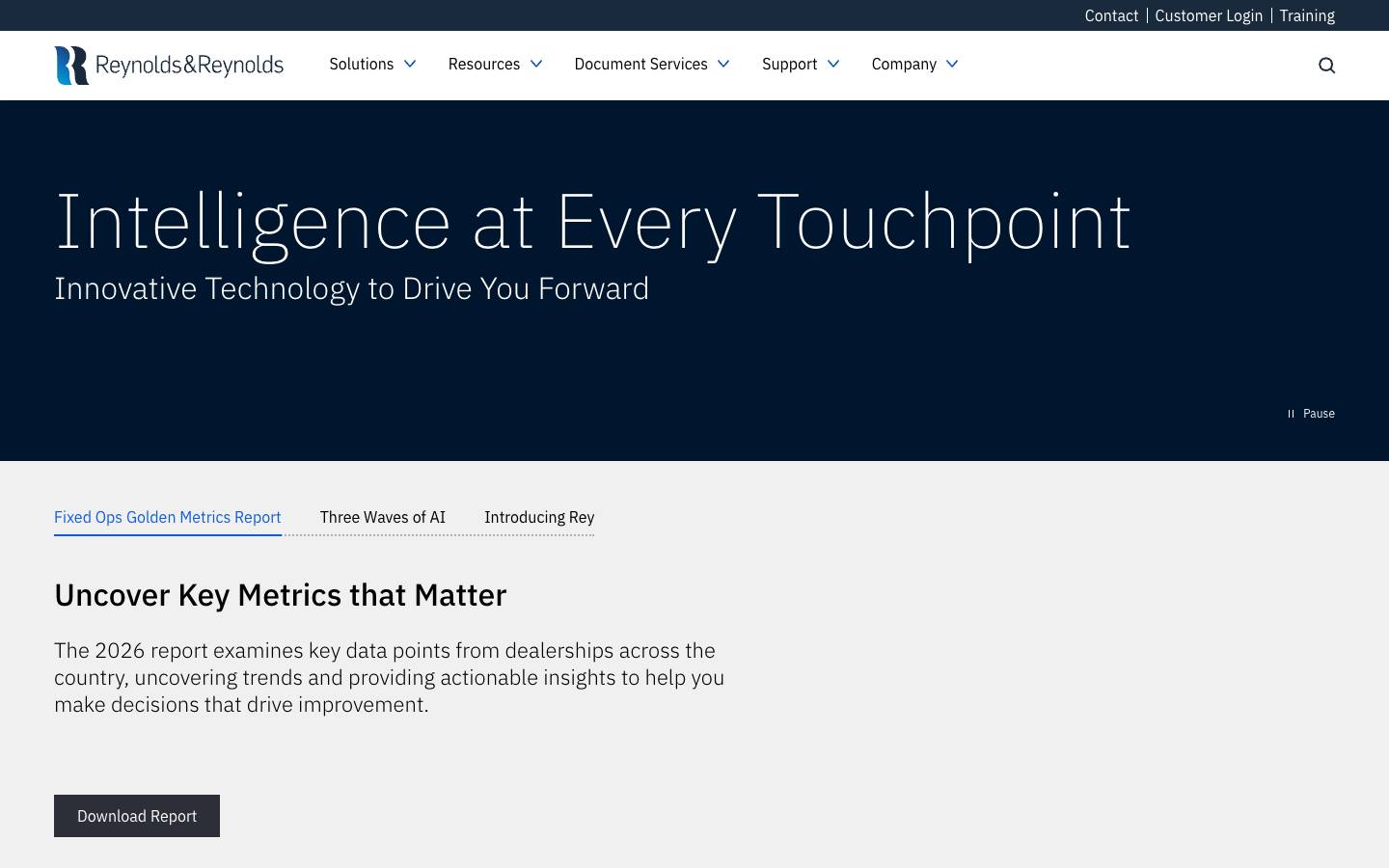 Reynolds and Reynolds's homepage, as read on Oct 2, 2026