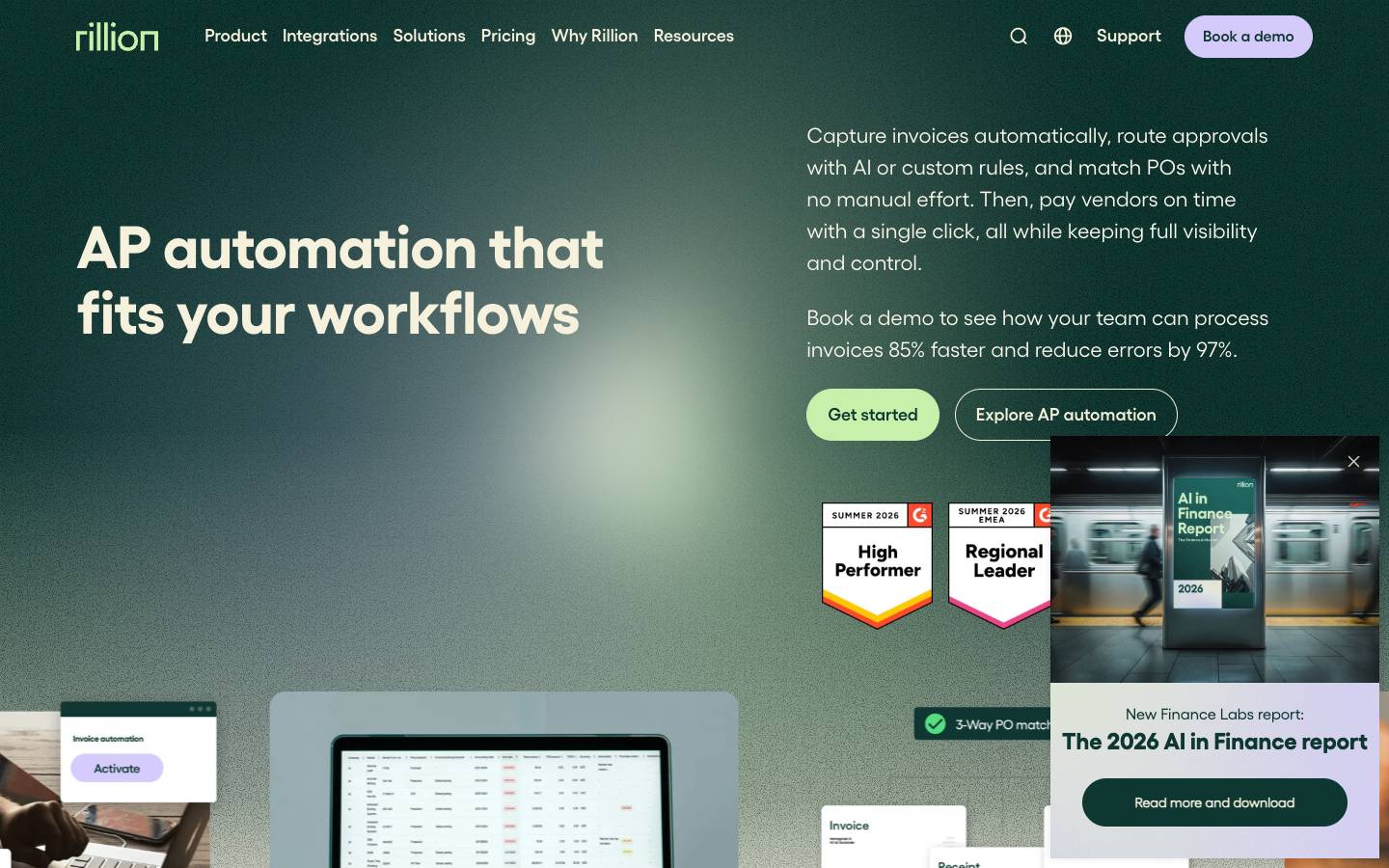Rillion's homepage, as read on Oct 2, 2026