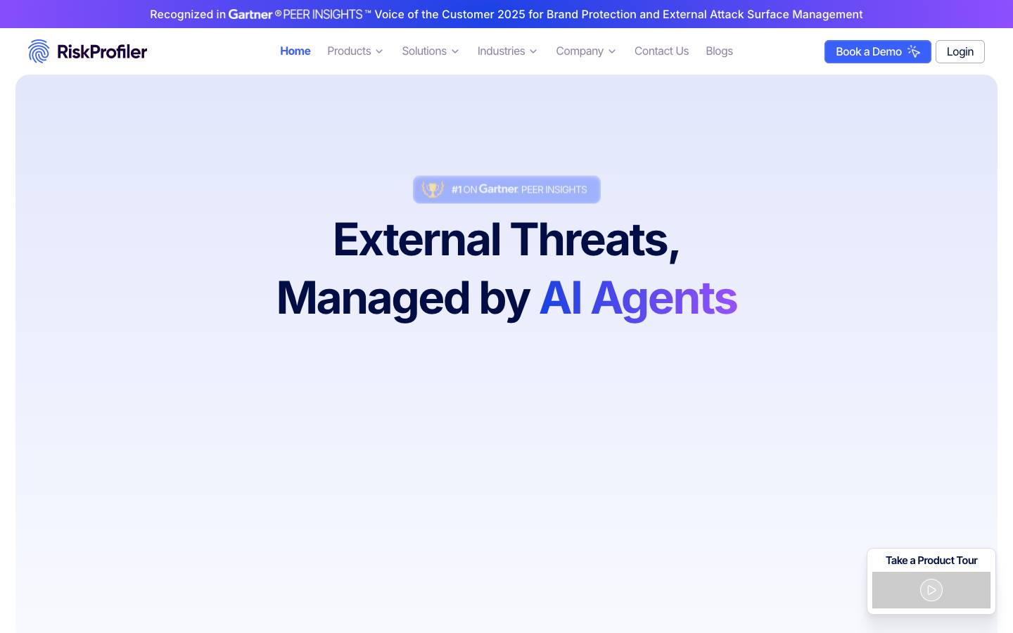 RiskProfiler's homepage, as read on Oct 2, 2026