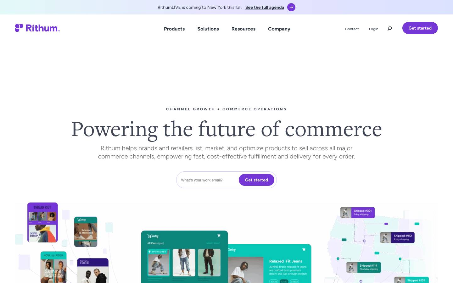 Rithum's homepage, as read on Oct 2, 2026