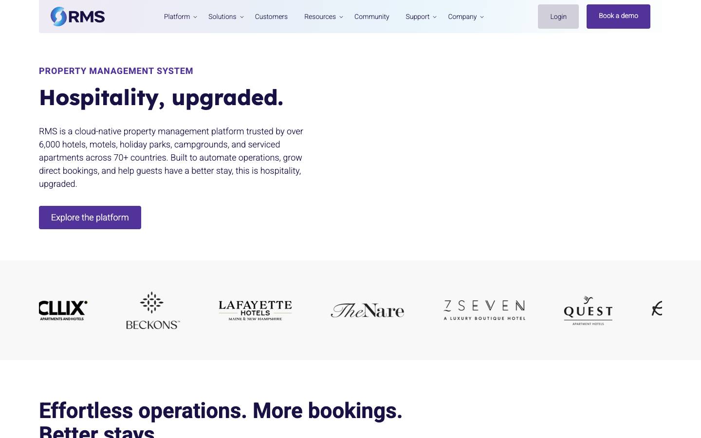 RMS Cloud's homepage, as read on Oct 2, 2026