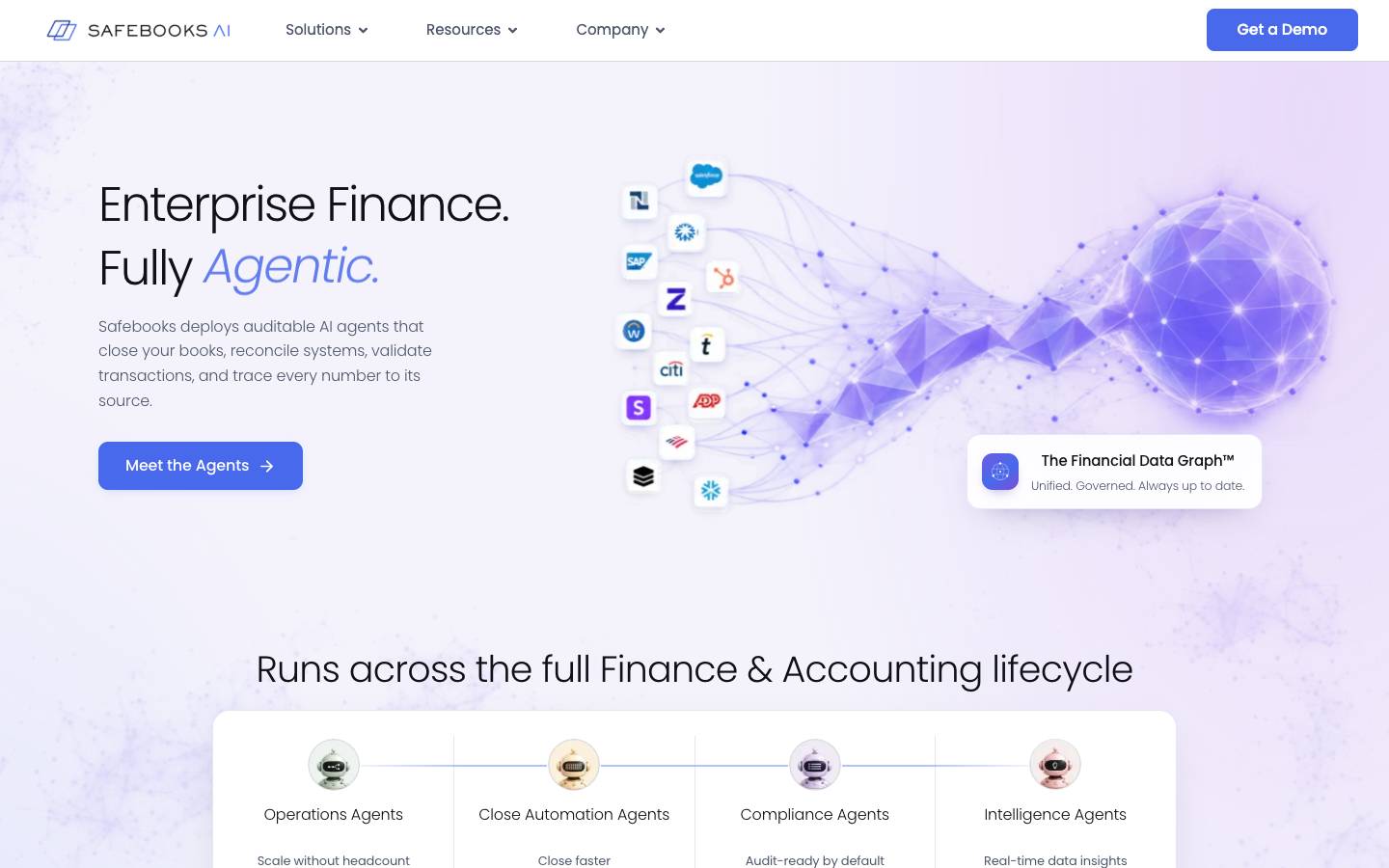 Safebooks AI's homepage, as read on Oct 2, 2026