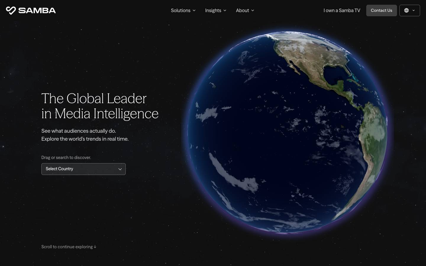 Samba's homepage, as read on Oct 6, 2026