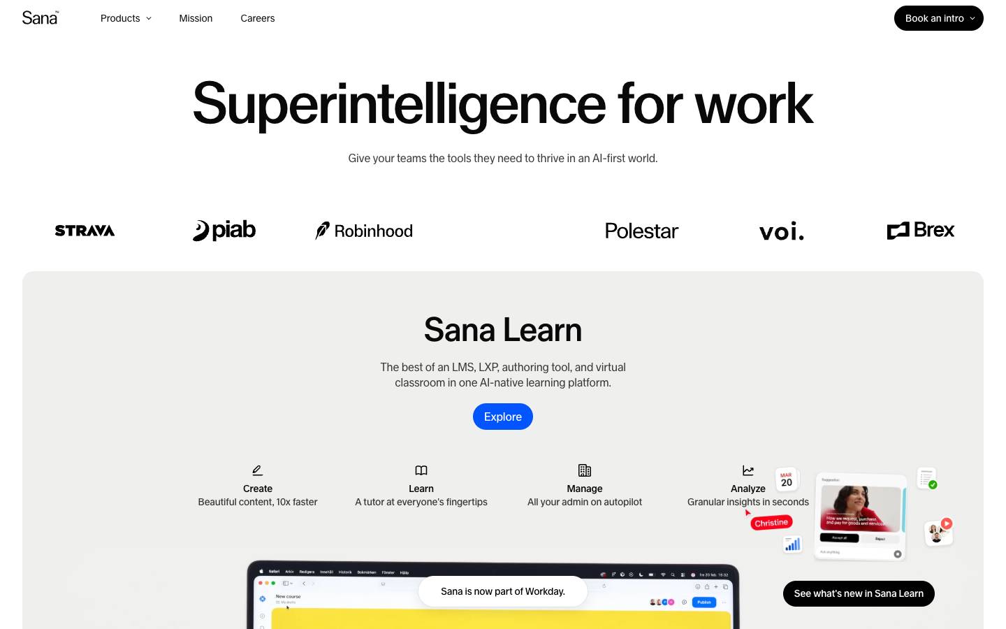 Sana Labs's homepage, as read on Oct 2, 2026