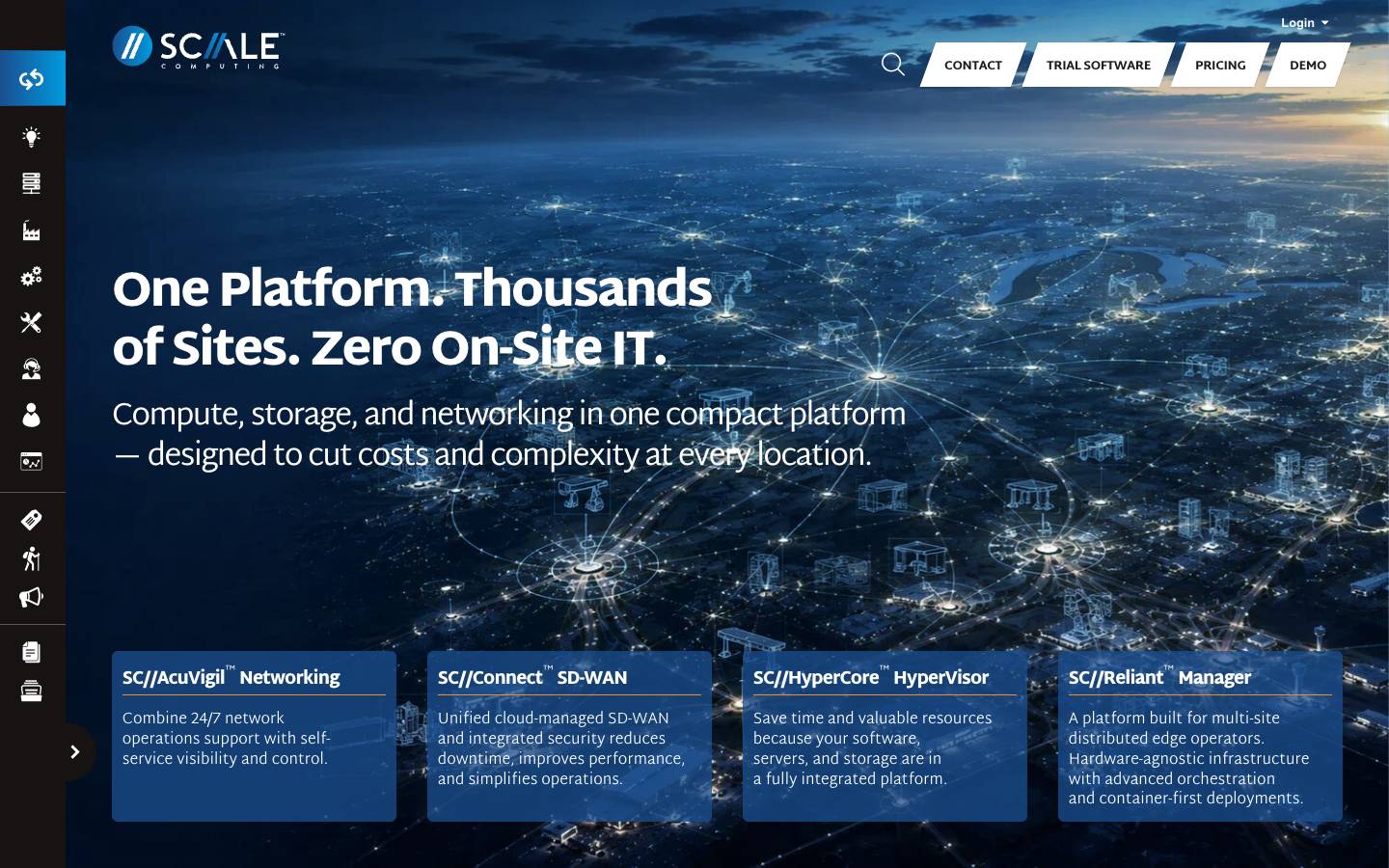 Scale Computing's homepage, as read on Oct 2, 2026