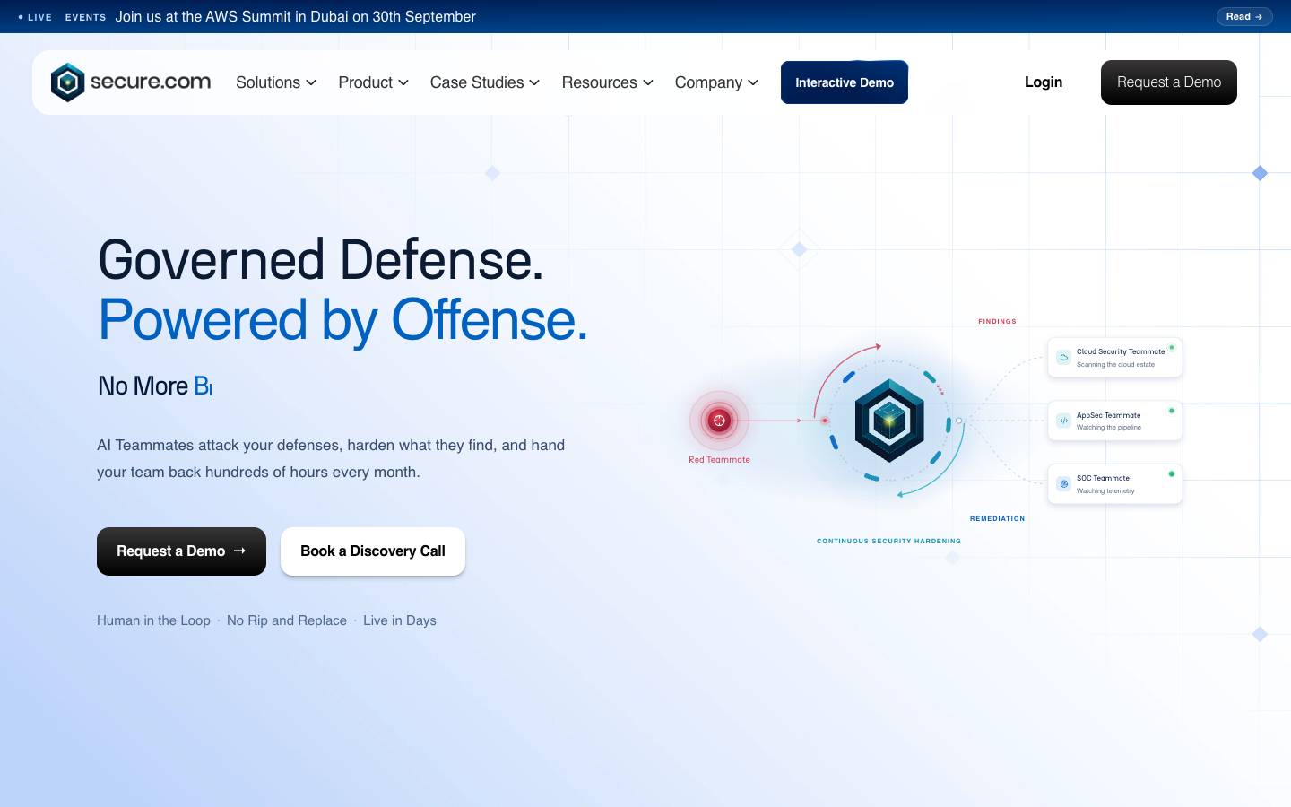 Secure.com's homepage, as read on Oct 2, 2026
