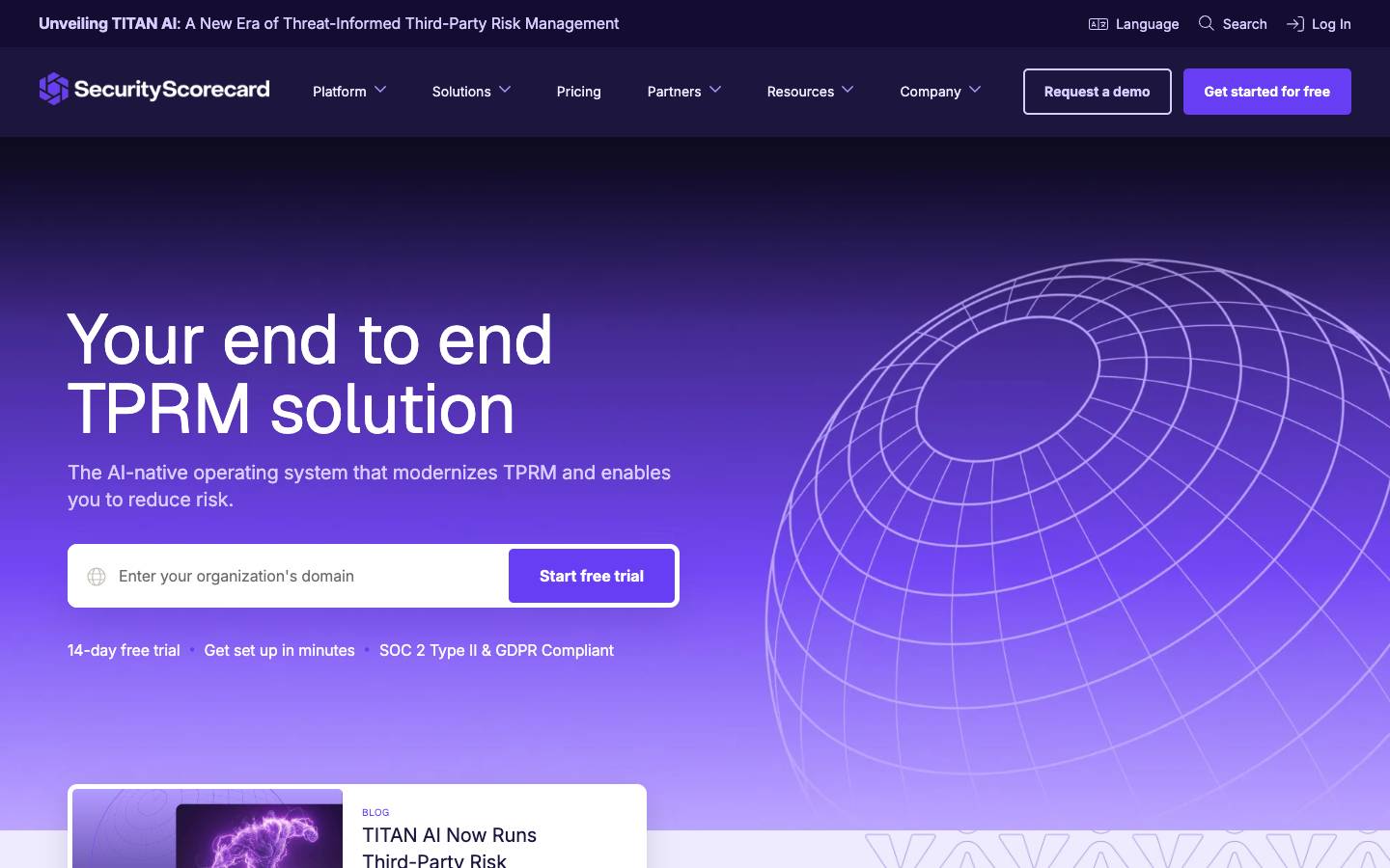 SecurityScorecard's homepage, as read on Oct 2, 2026