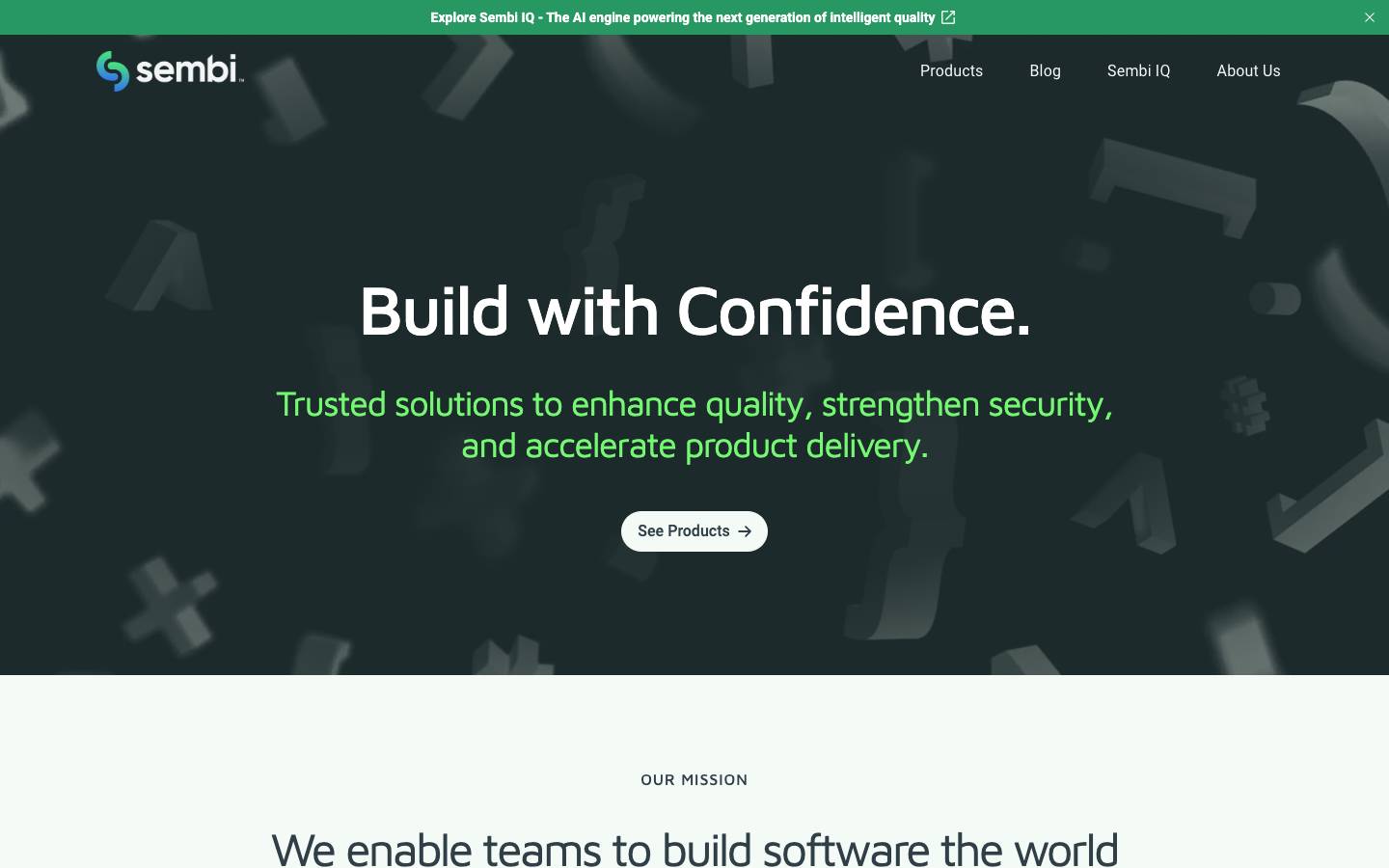 Sembi's homepage, as read on Oct 2, 2026