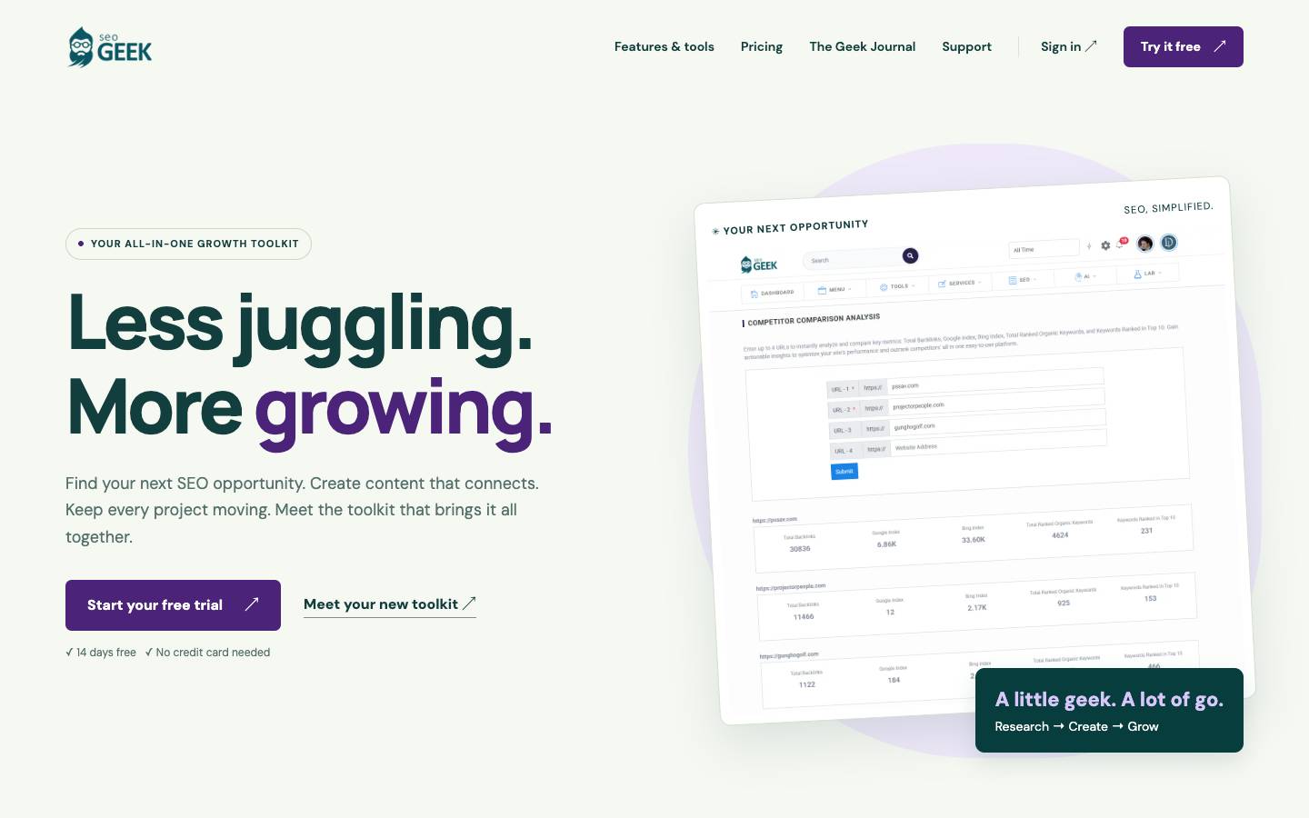 seoGEEK's homepage, as read on Oct 2, 2026