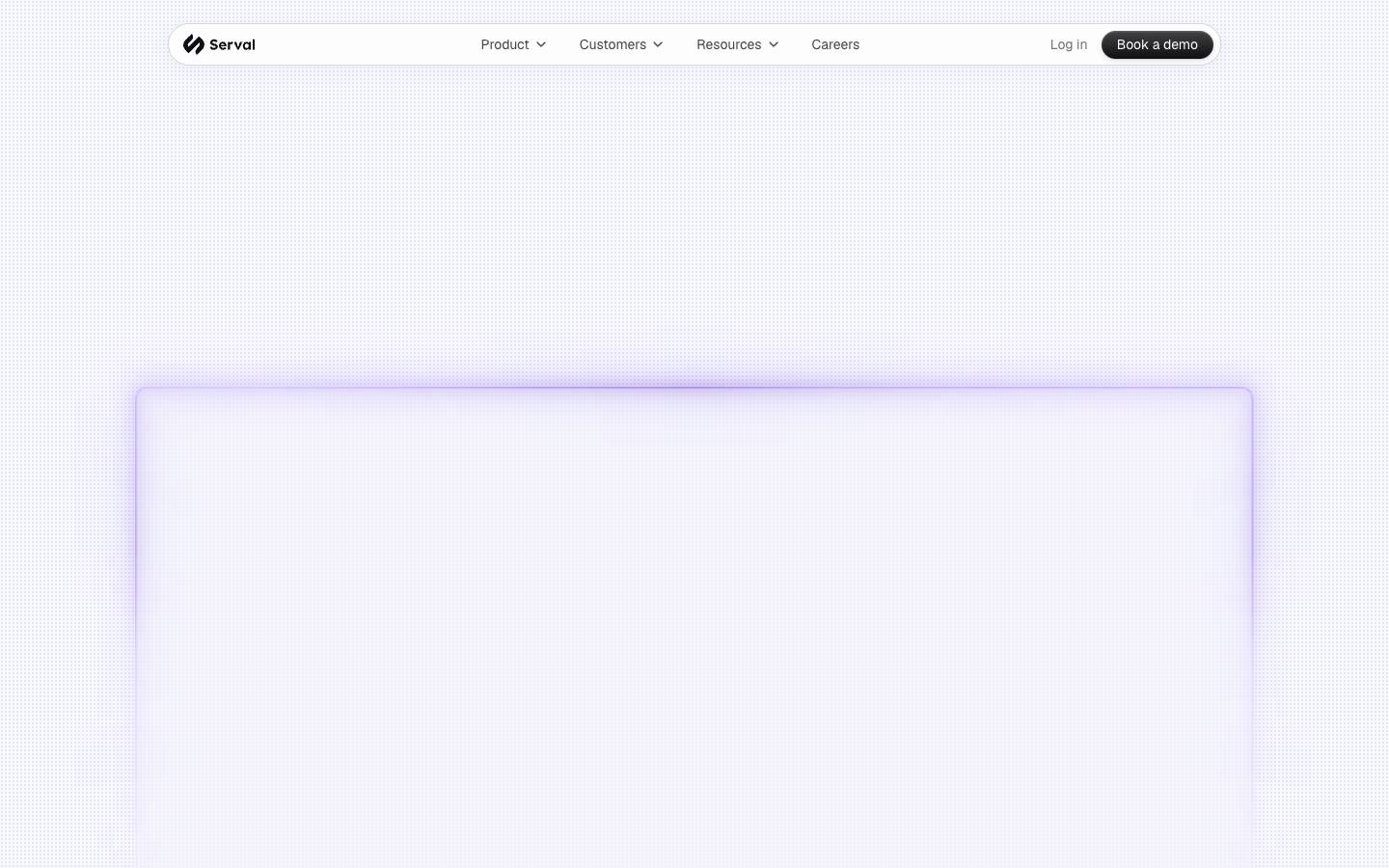 Serval's homepage, as read on Oct 6, 2026