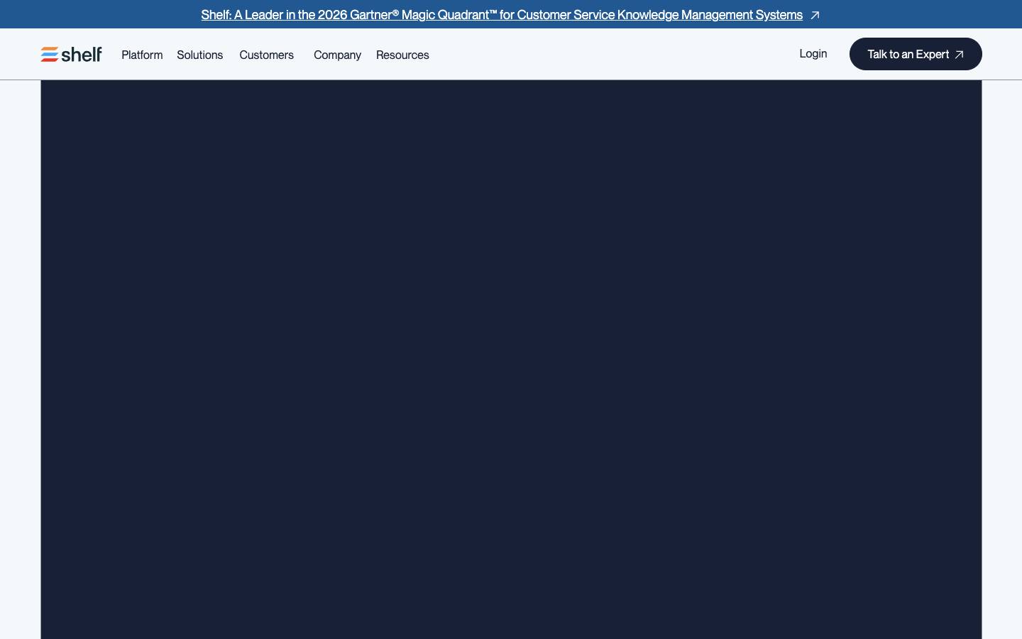 Shelf's homepage, as read on Oct 2, 2026
