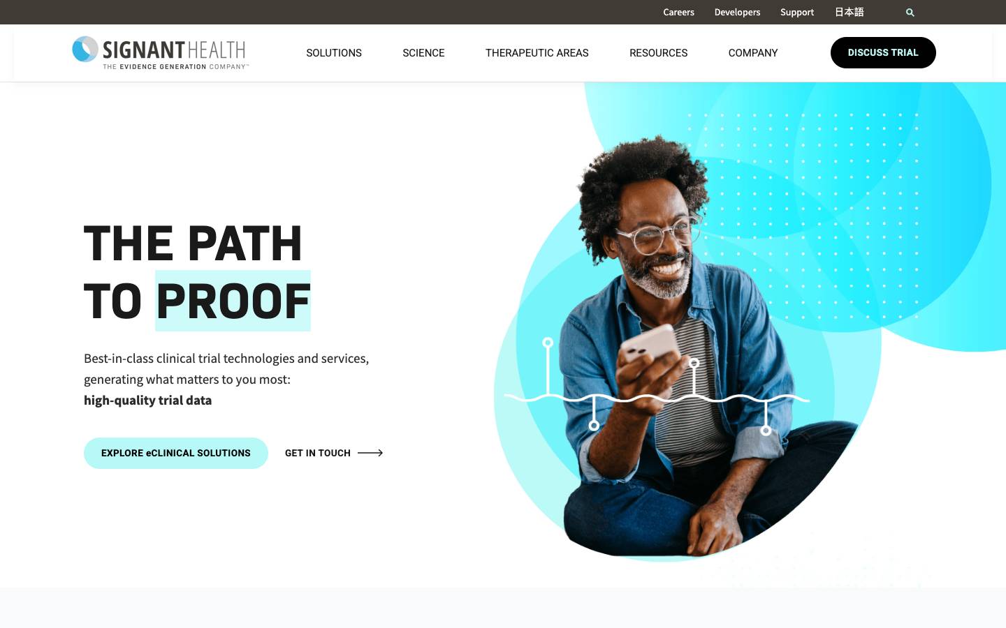 Signant Health's homepage, as read on Oct 2, 2026