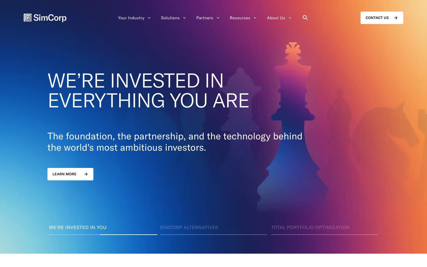 SimCorp's homepage, as read on Oct 2, 2026