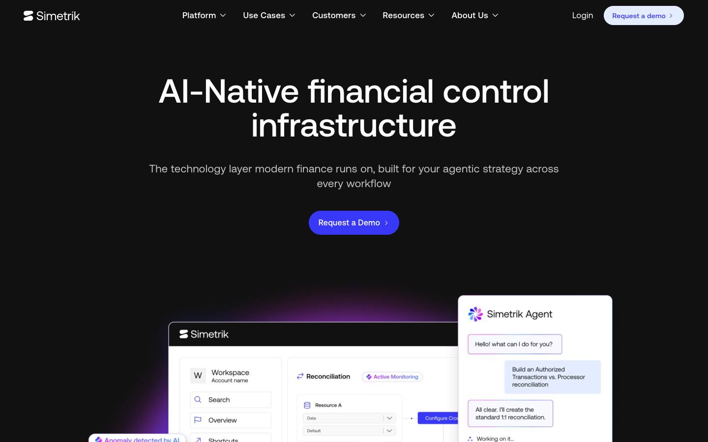 Simetrik's homepage, as read on Oct 2, 2026