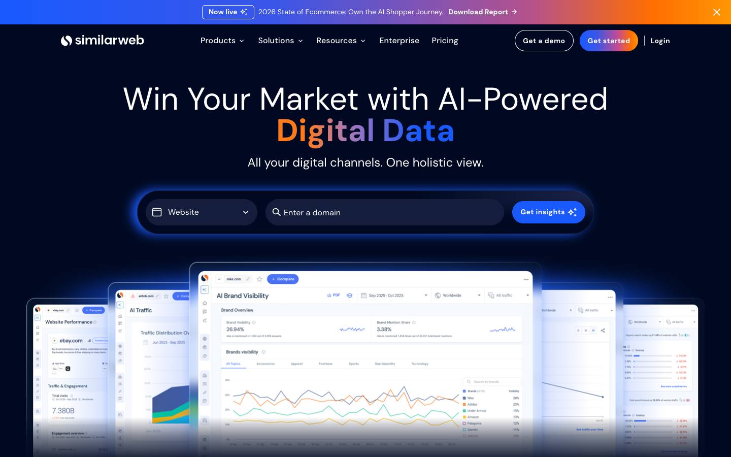 Similarweb's homepage, as read on Oct 2, 2026
