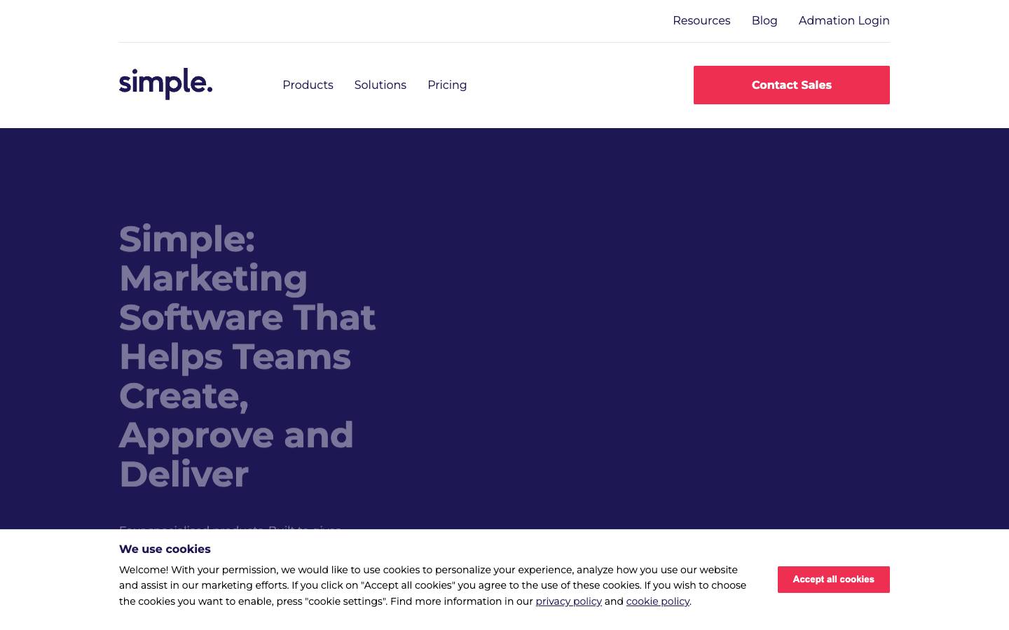 Simple's homepage, as read on Oct 6, 2026