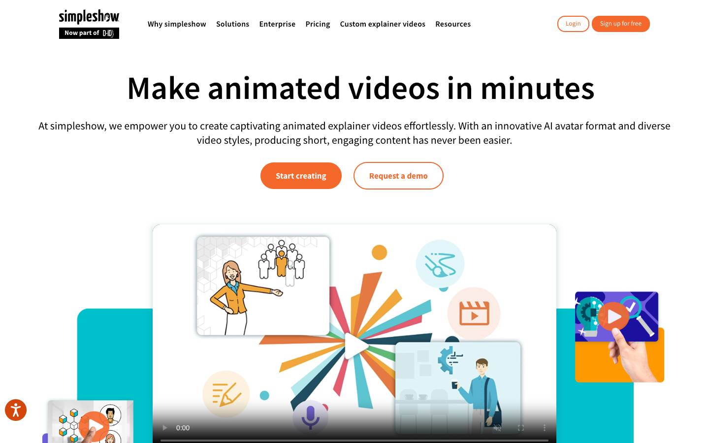 simpleshow's homepage, as read on Oct 2, 2026