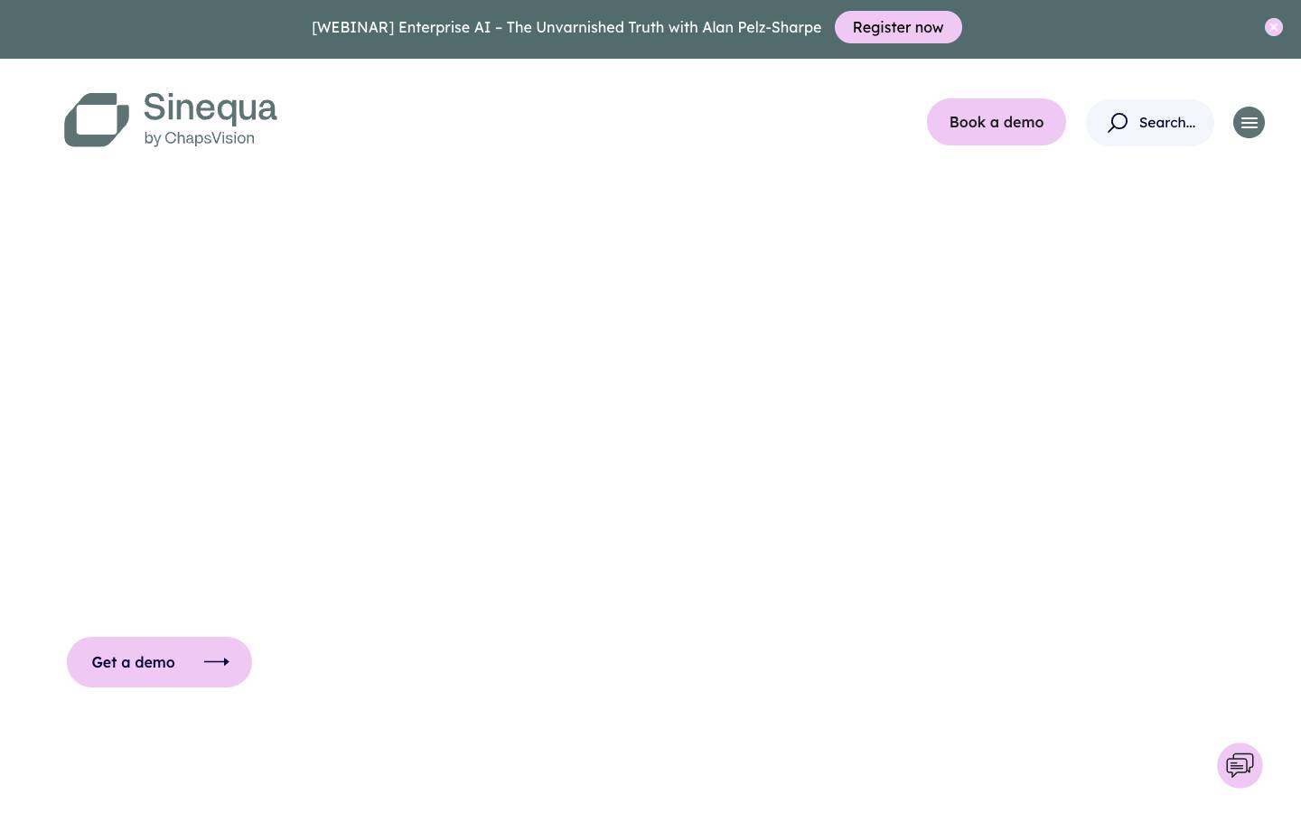 Sinequa's homepage, as read on Oct 2, 2026