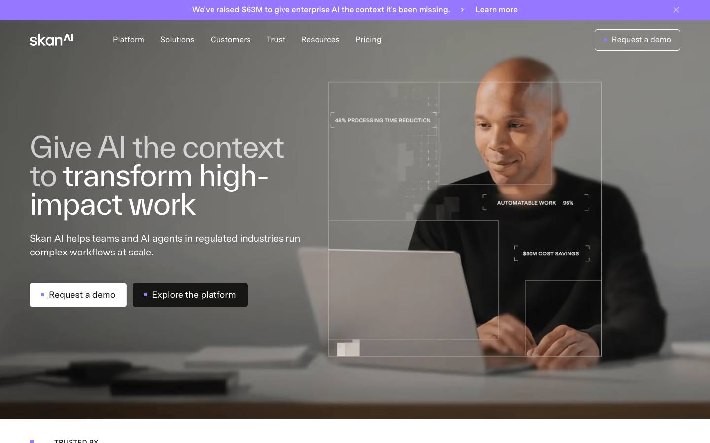 SkanAI's homepage, as read on Oct 2, 2026