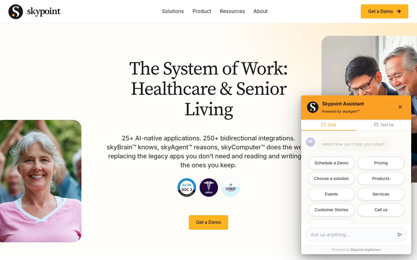 Skypoint's homepage, as read on Oct 2, 2026