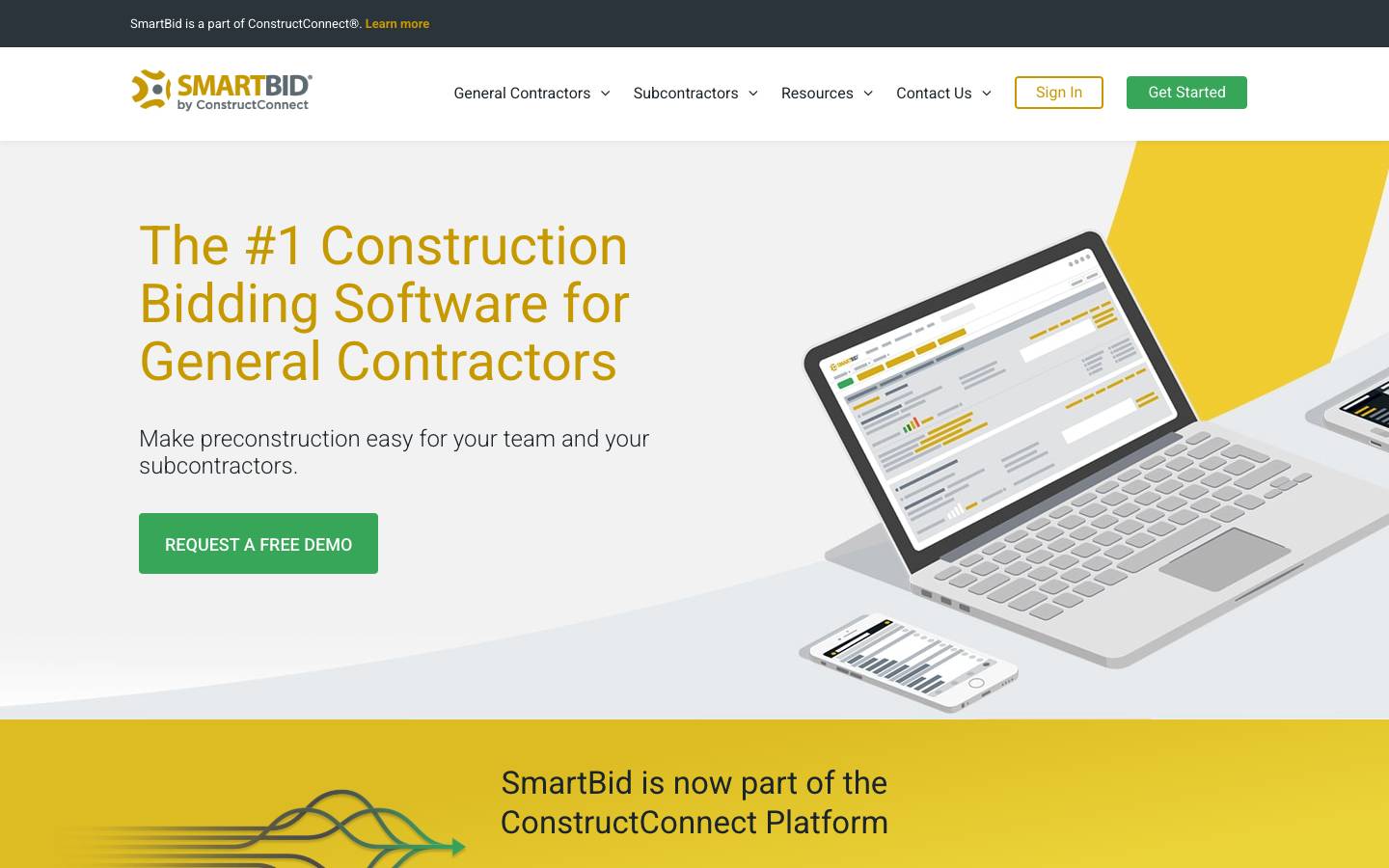 SmartBid's homepage, as read on Oct 2, 2026