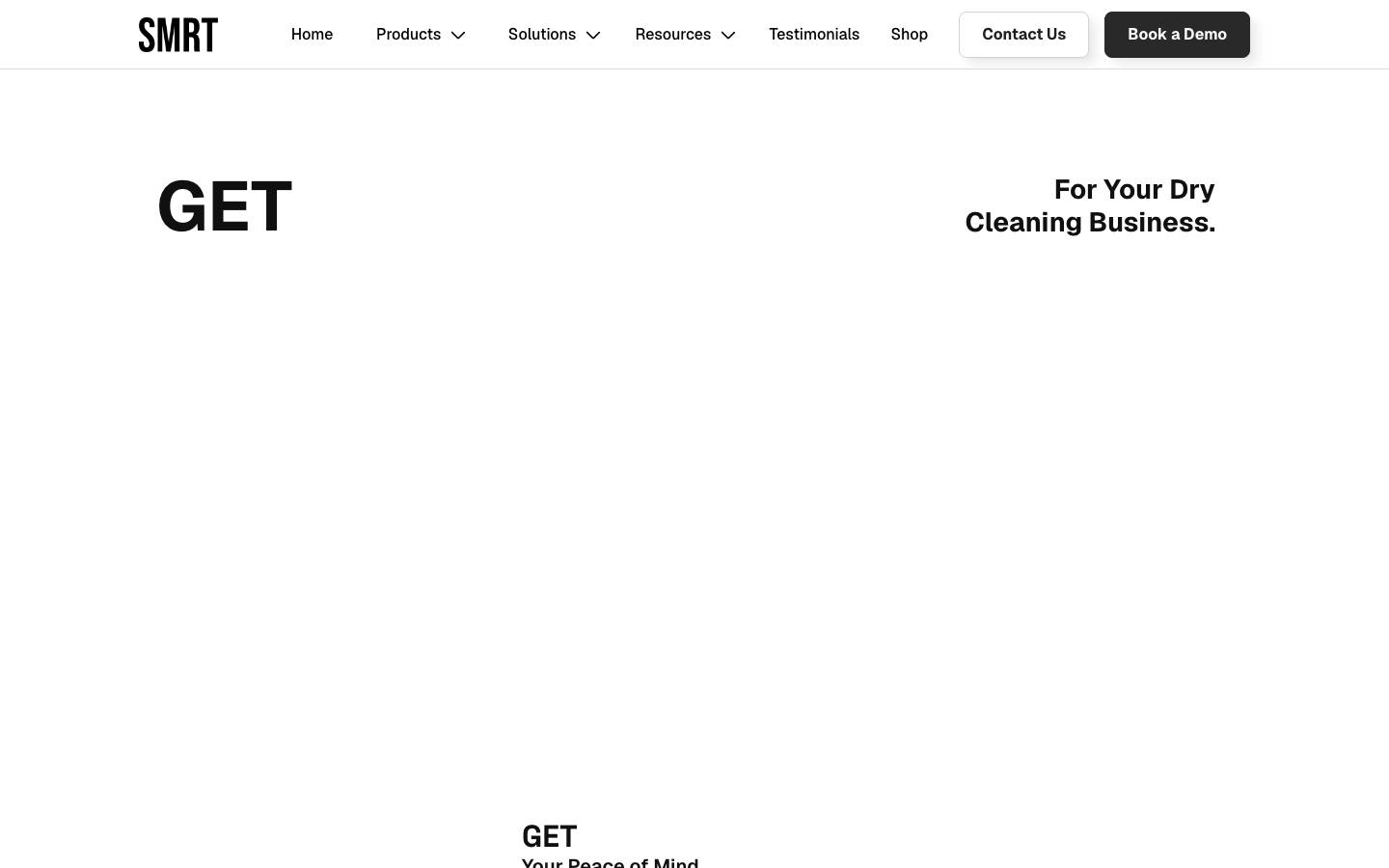 SMRT Systems's homepage, as read on Oct 2, 2026