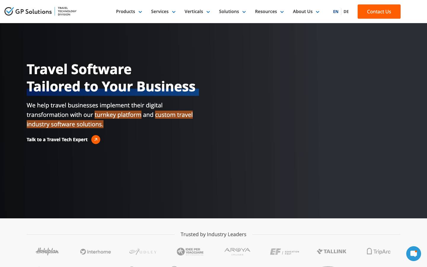 GP Solutions's homepage, as read on Oct 2, 2026