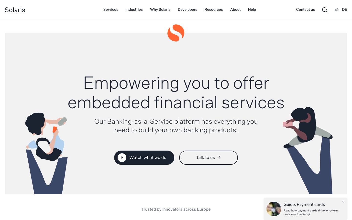 Solaris's homepage, as read on Oct 2, 2026