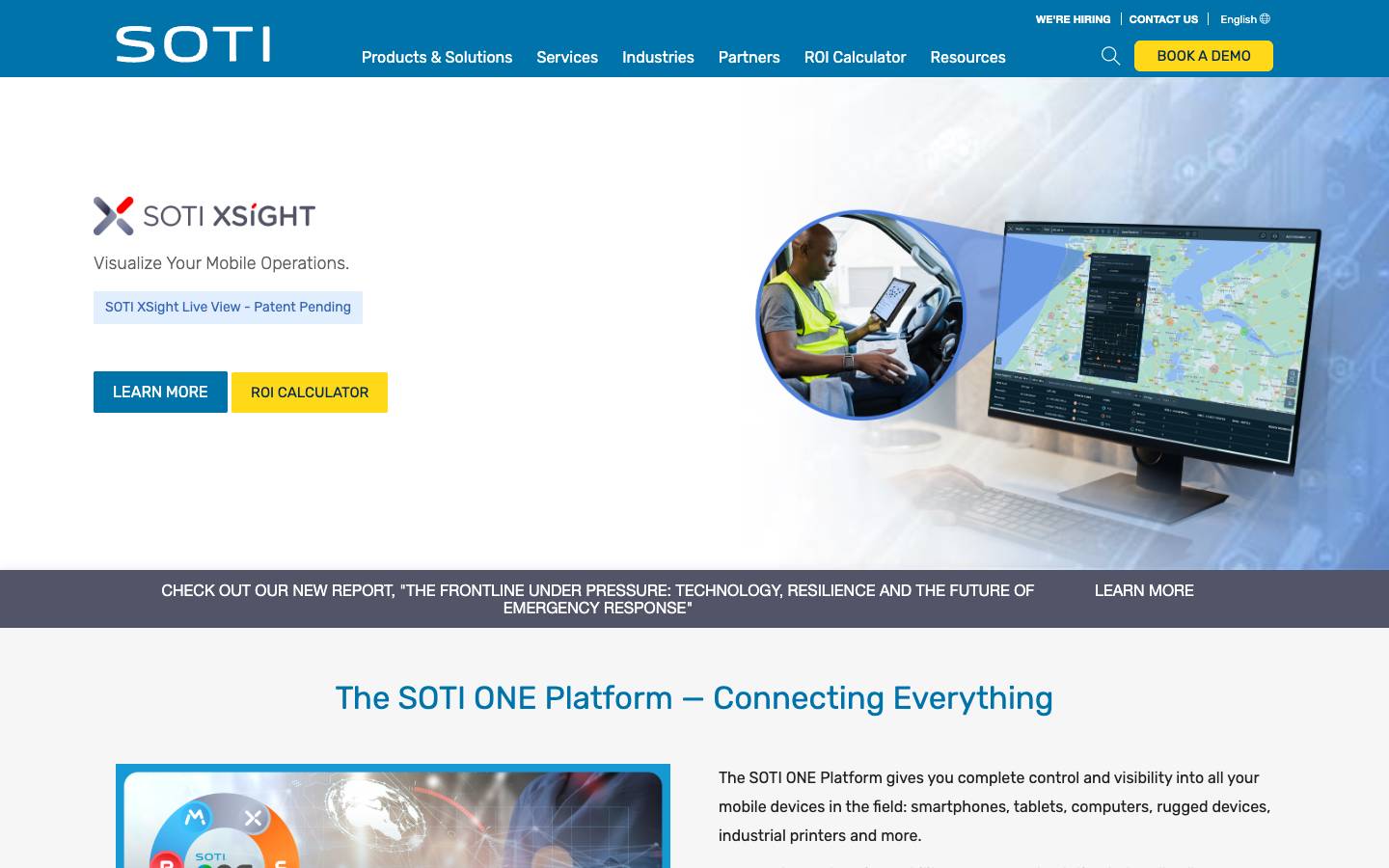 SOTI's homepage, as read on Oct 2, 2026