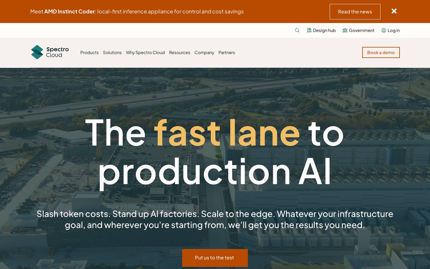 Spectro Cloud's homepage, as read on Oct 2, 2026