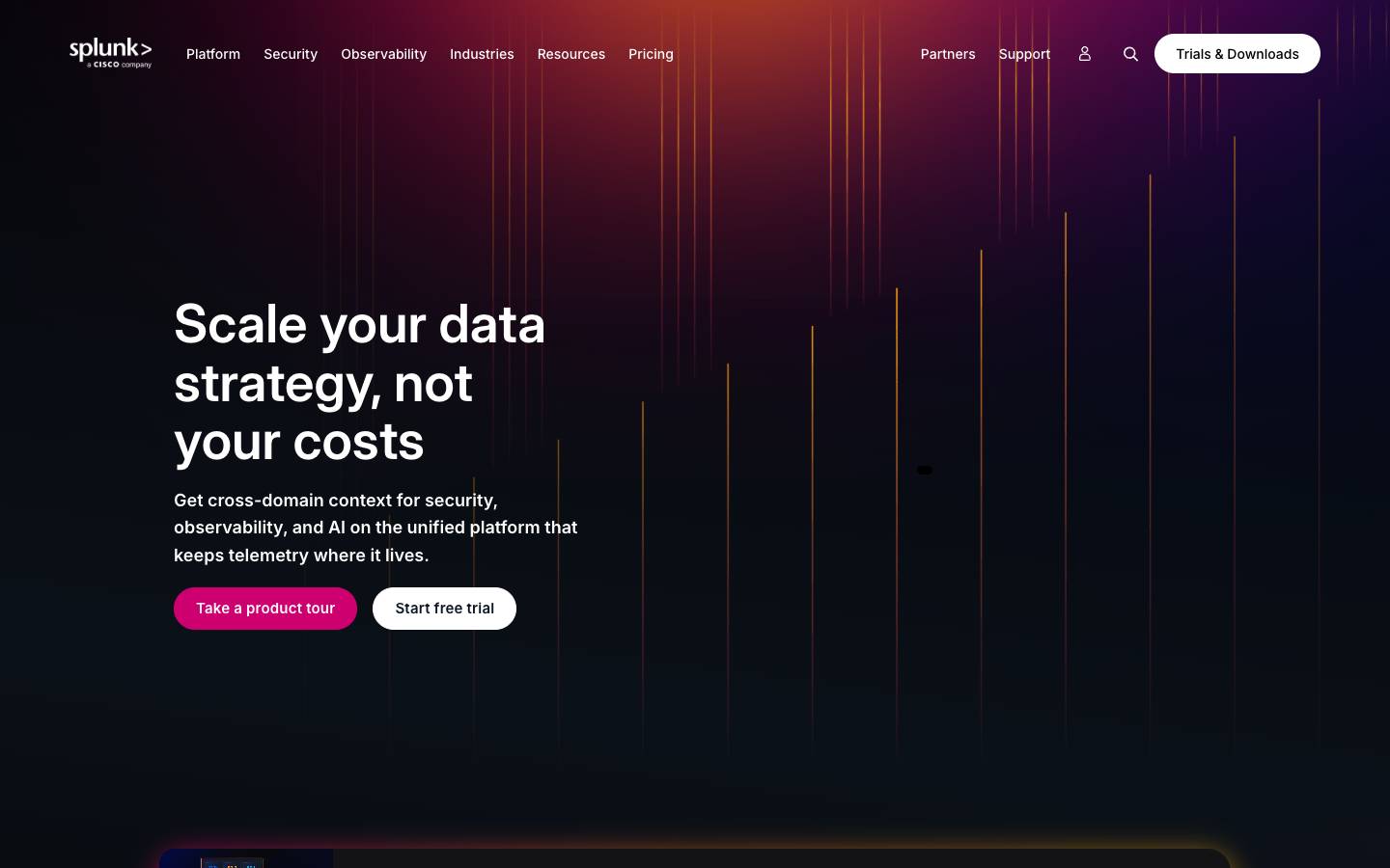 Splunk's homepage, as read on Oct 6, 2026