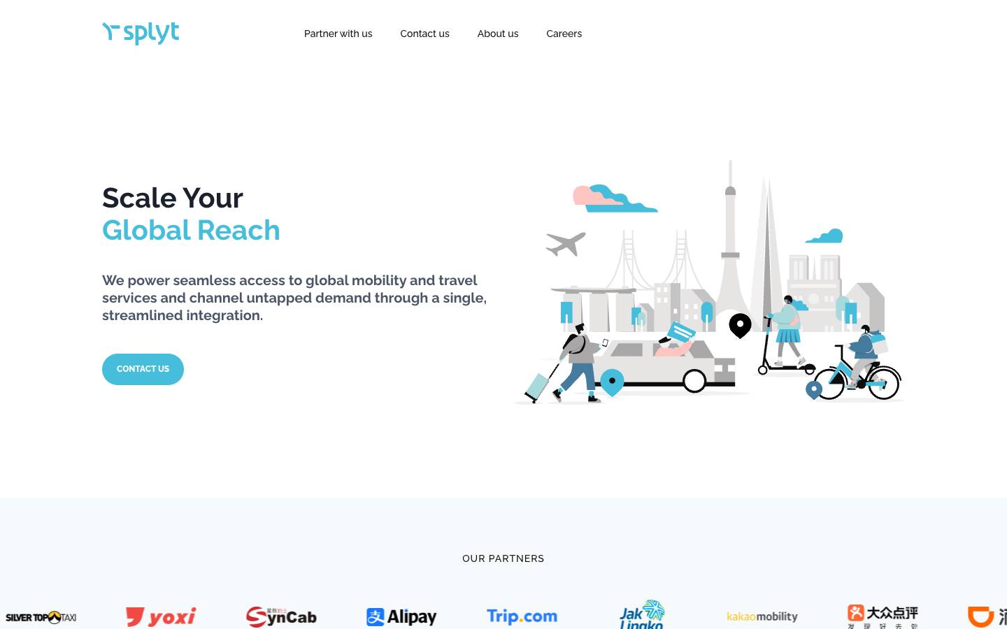 Splyt's homepage, as read on Oct 2, 2026