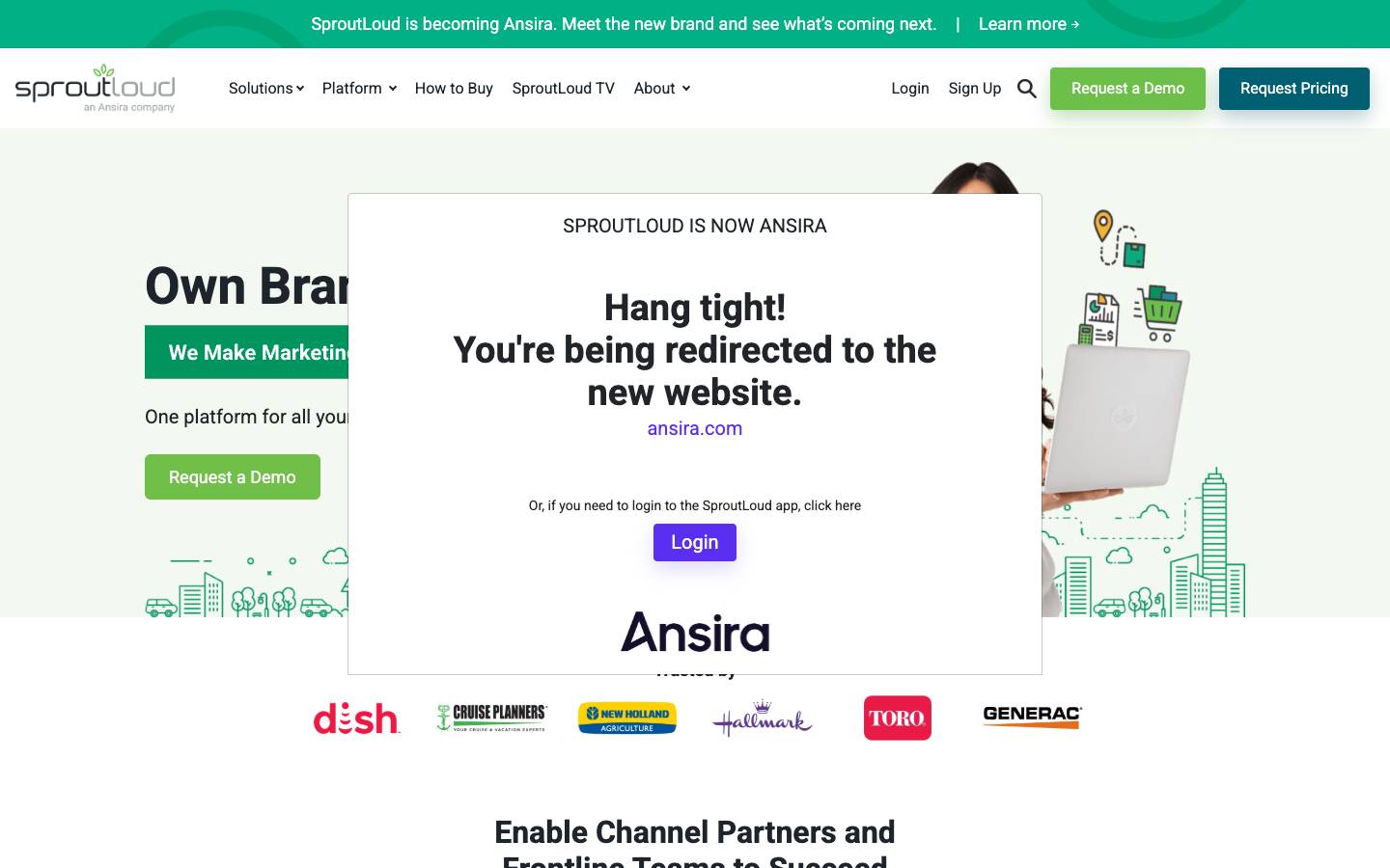 SproutLoud's homepage, as read on Oct 2, 2026