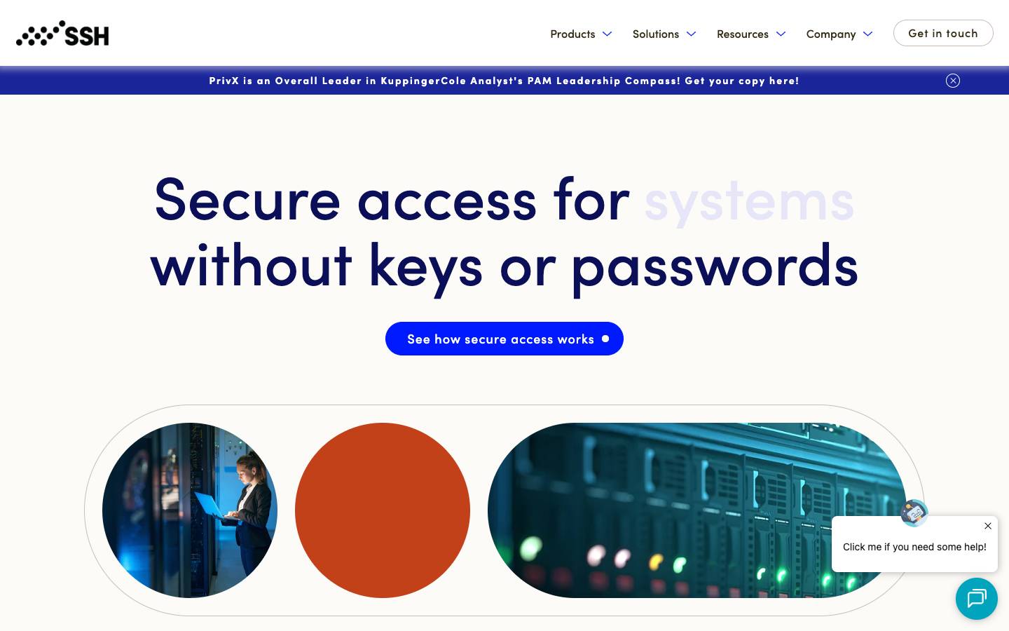 SSH Communications Security's homepage, as read on Oct 6, 2026