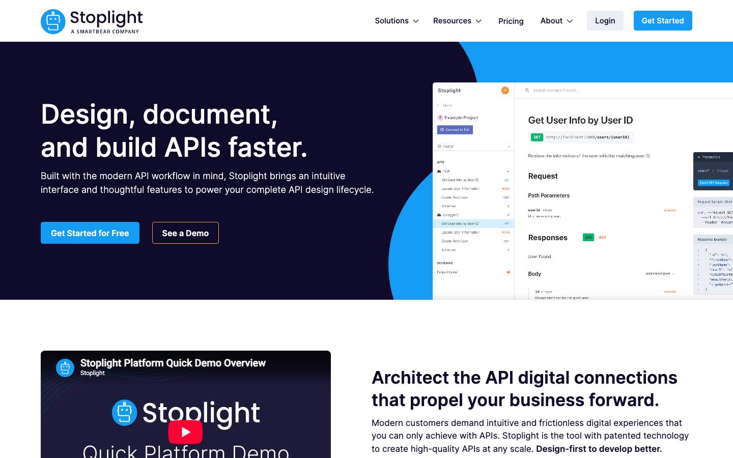Stoplight's homepage, as read on Oct 2, 2026
