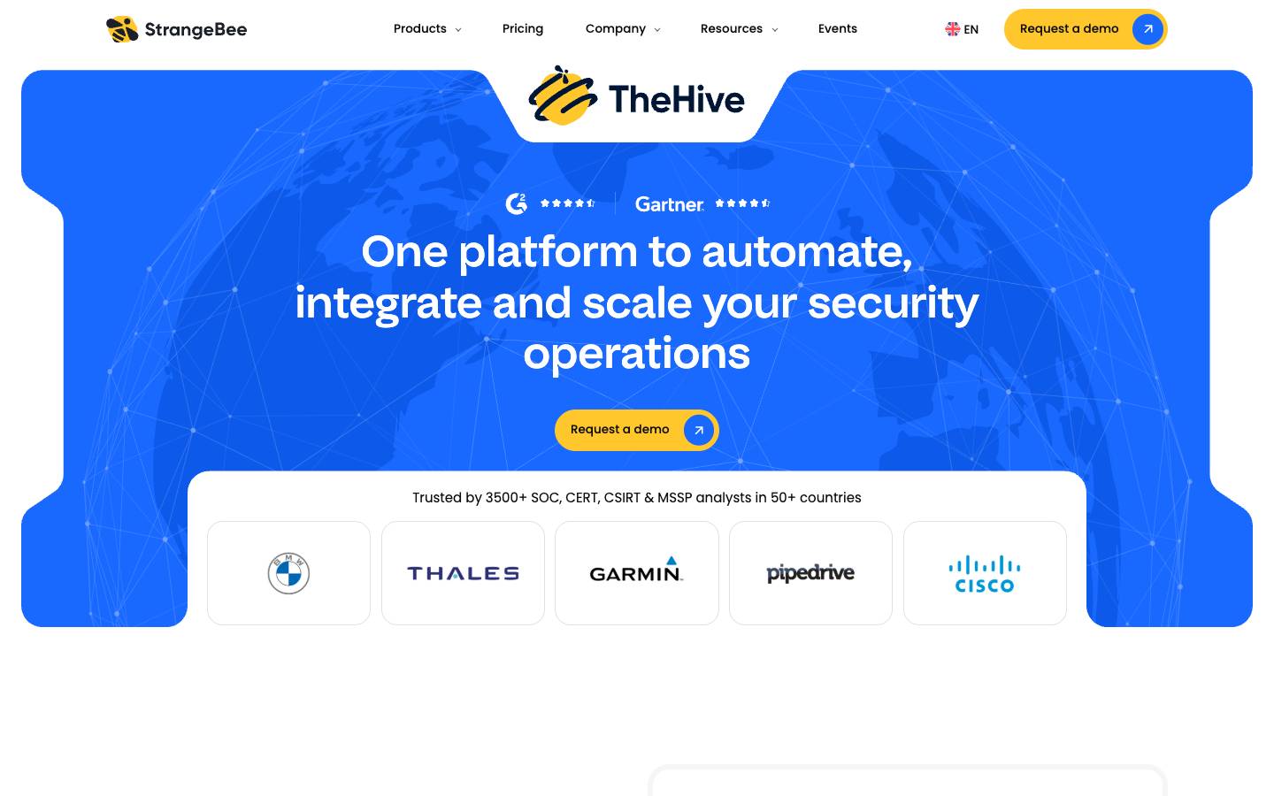 StrangeBee's homepage, as read on Oct 2, 2026