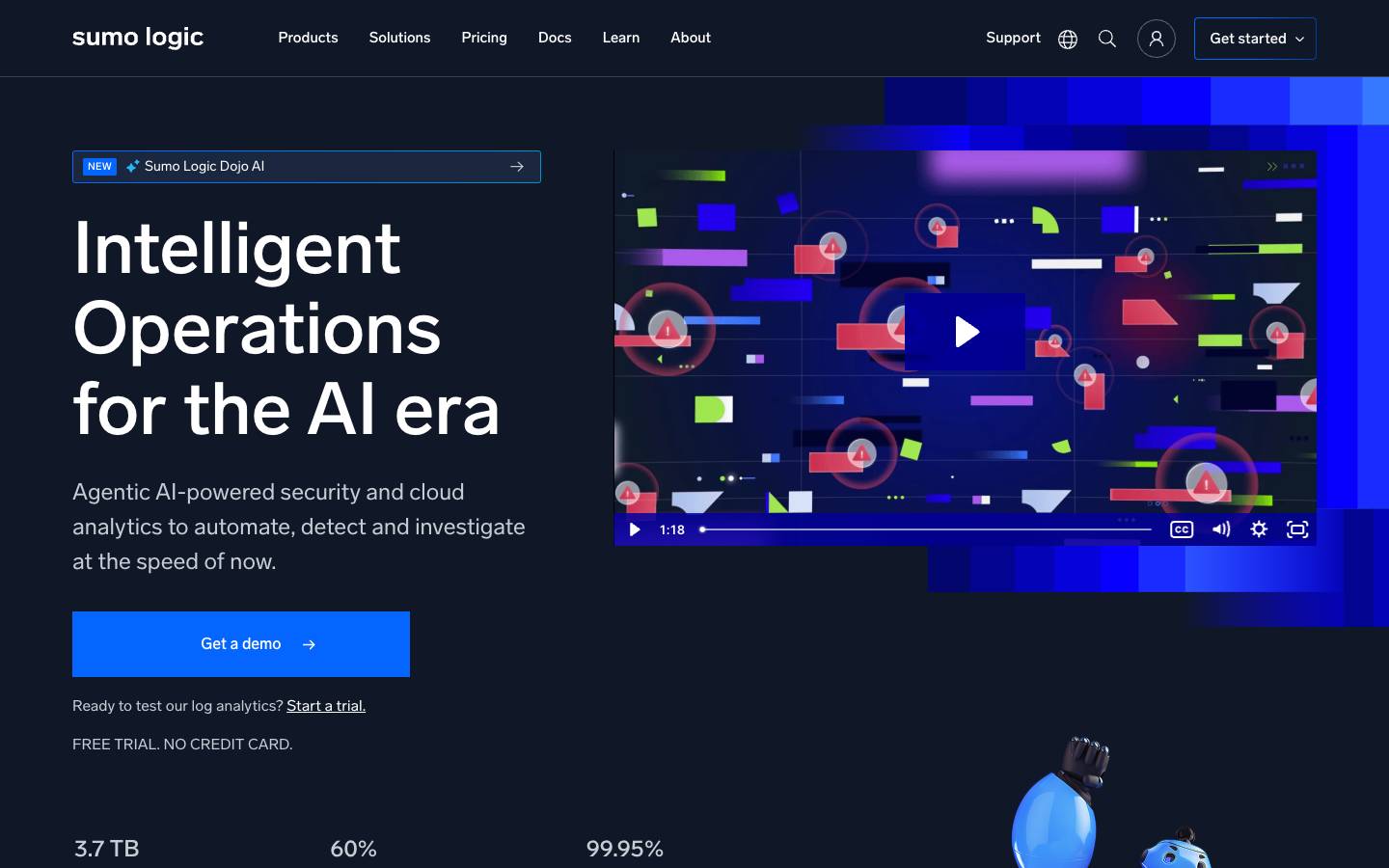 Sumo Logic's homepage, as read on Oct 2, 2026