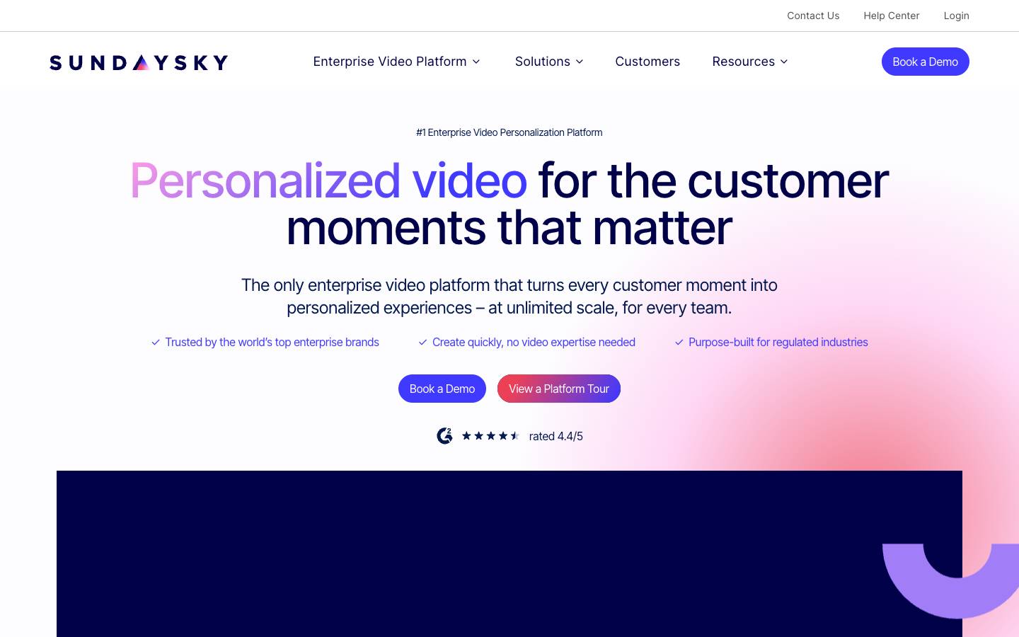 SundaySky's homepage, as read on Oct 2, 2026