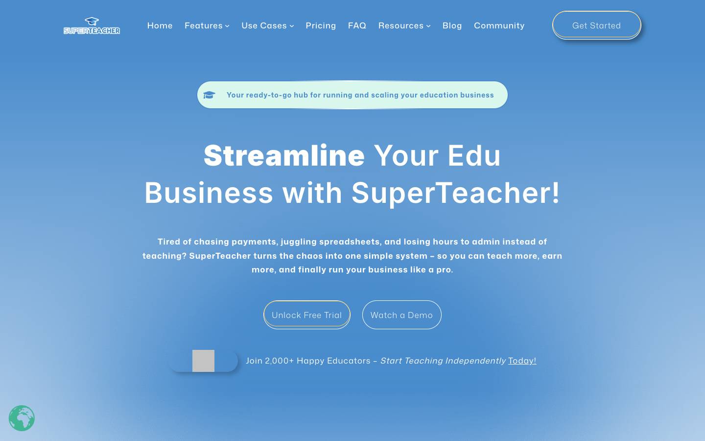 SuperTeacher's homepage, as read on Oct 6, 2026
