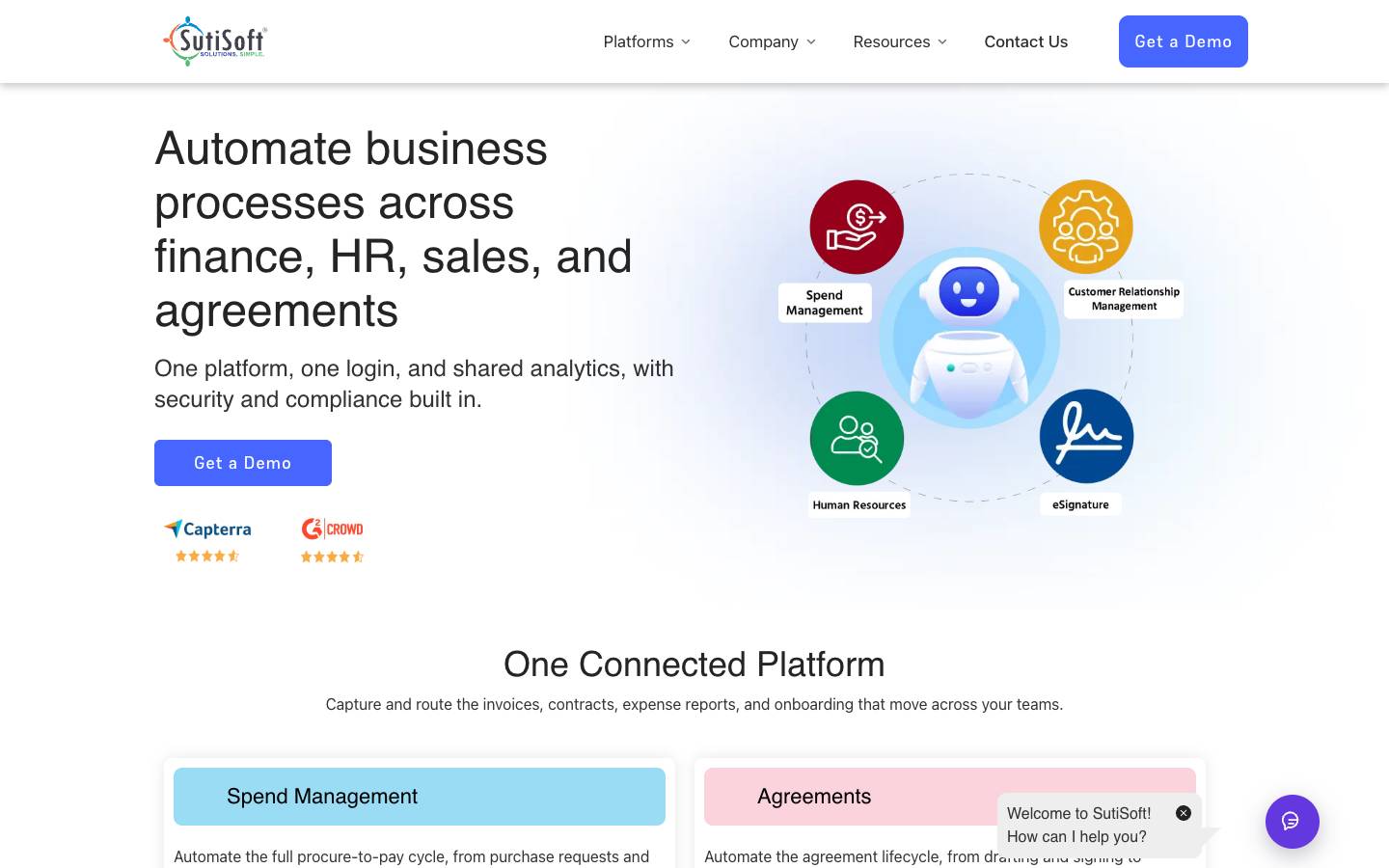 SutiSoft's homepage, as read on Oct 6, 2026