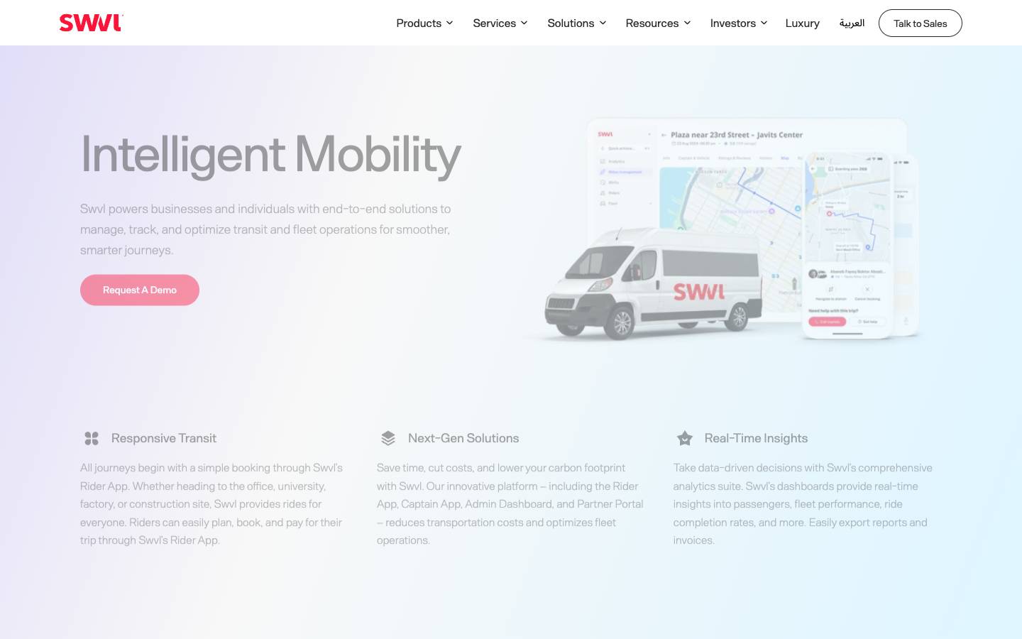 Swvl's homepage, as read on Oct 2, 2026