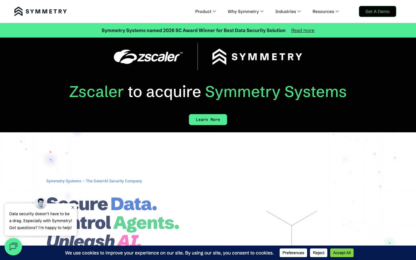 Symmetry Systems's homepage, as read on Oct 6, 2026