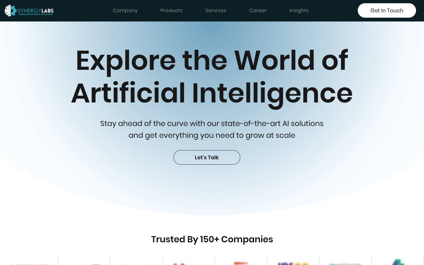 Synlabs's homepage, as read on Oct 2, 2026