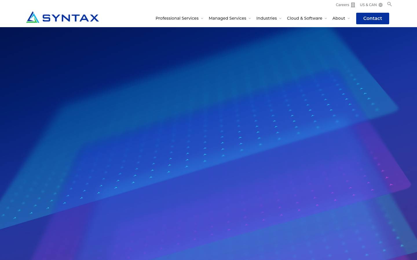 Syntax NA EN's homepage, as read on Oct 6, 2026